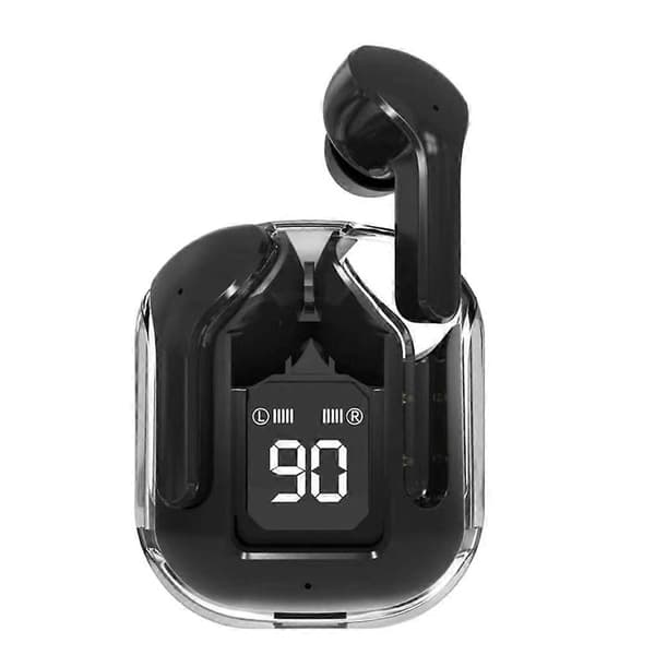 Trådløst Bluetooth-headset, Transparent ENC støjreduktion, Klar lyd, Ergonomisk pasform, LED-strømdisplay, High-fidelity lyd, Kompakt bærbar