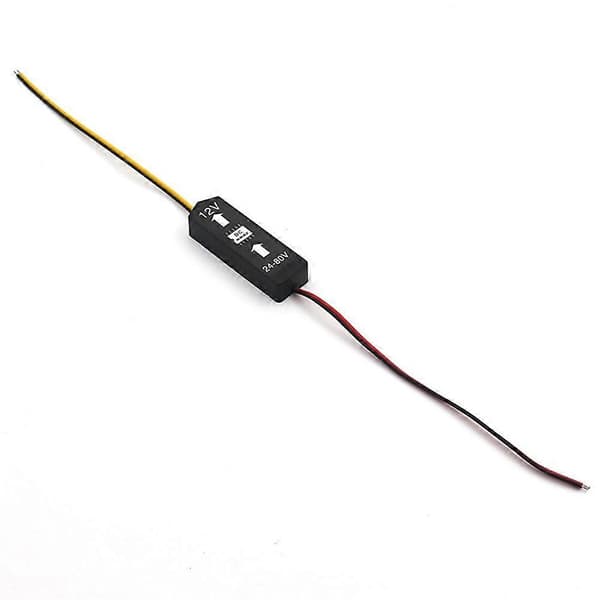 DC 12V 24V-80V Step Down Konverter, Sort Plast Spændingsregulator til Elektrisk Scooter Modificeret Tilbehør, Kompatibel med 12V-80V DC Systemer