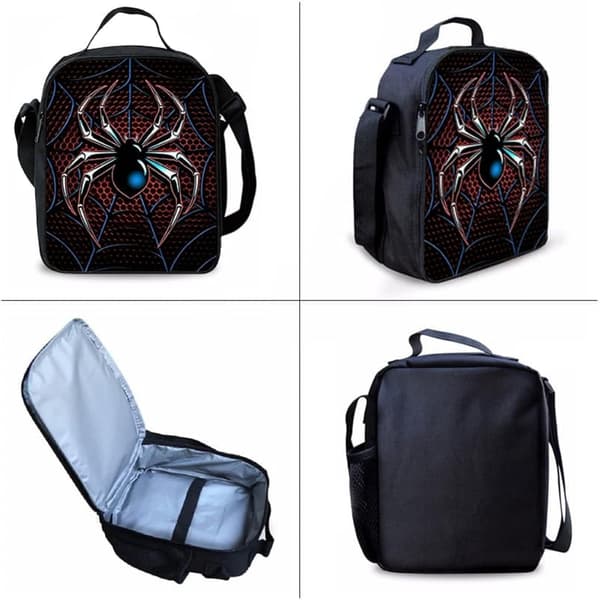 Spider Backpack in Three-Piece Set, Provides Spine Protection and Weight Reduction, Large Capacity, Suitable for Students, Camping, Daily Use, etc.