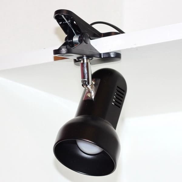 Flat Panel Lamp with 360° Rotating Stand and Clamp Mount — E27 Socket with Cord and Integrated Switch — For Turtles and Aquariums