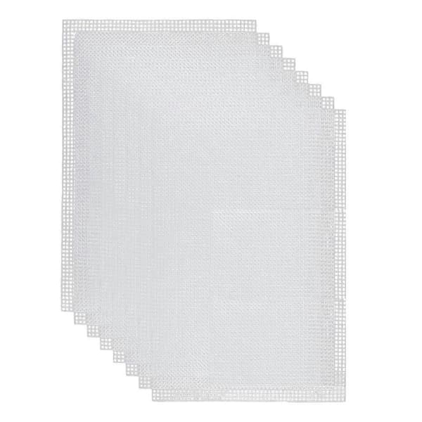 Mesh Canvas Sheets for Embroidery, Fursuit Eye Mesh, White Needlepoint Mesh Canvas for Craft DIY