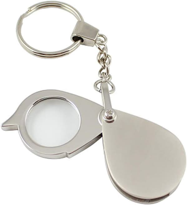15X Keychain Magnifier Handheld Pocket Magnifier Small Folding H