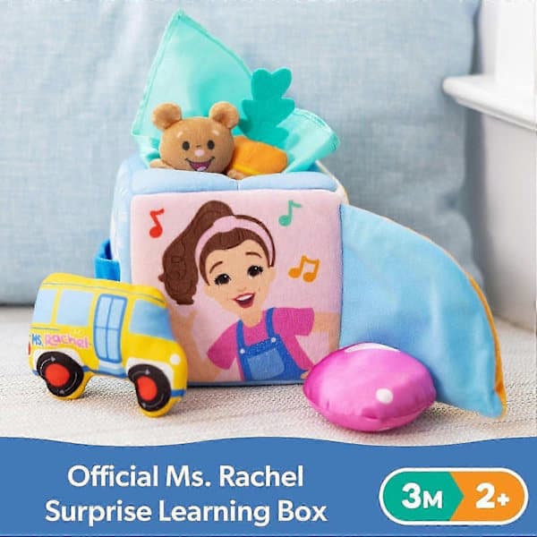 Rachel's Learning Box Plush Toy Set, Suitable for Sensory Activities for Infants, Educational Toy