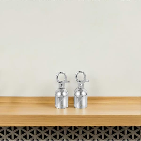 Repsträckare 3-pack, repstopp i silverfärgad aluminiumlegering för ledstänger, avspärrningar, säker fixering