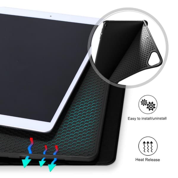Apple iPad 10.2 2019/2020/2021 Slim fit tri-fold case - Black