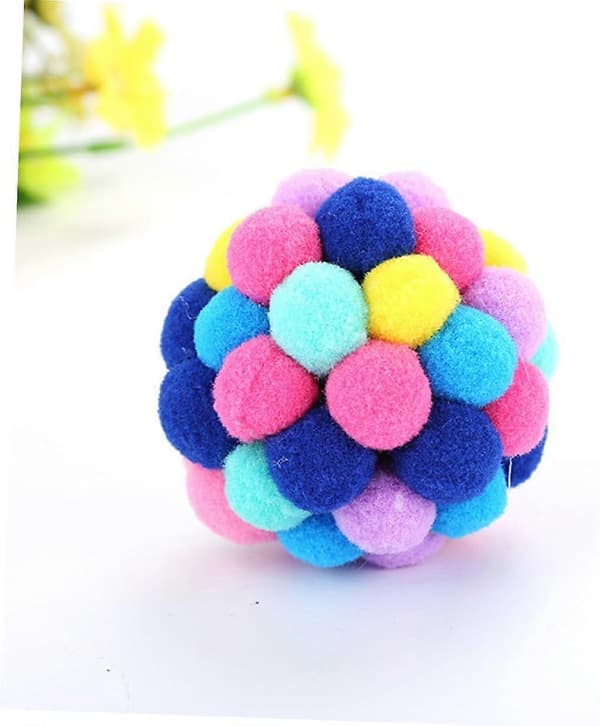 Cat Jumping Ball: Plastic Bell Balls, Random Interactive Toy for Kittens, Promotes Movement