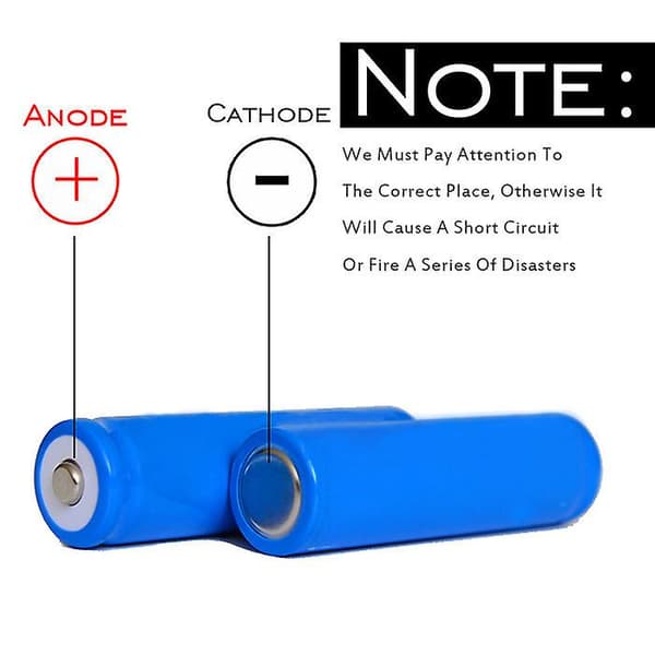 DOUBLEPOWER 18650 3.7V 1200mah spiss batteri oppladbart litiumbatteri 2 PCS