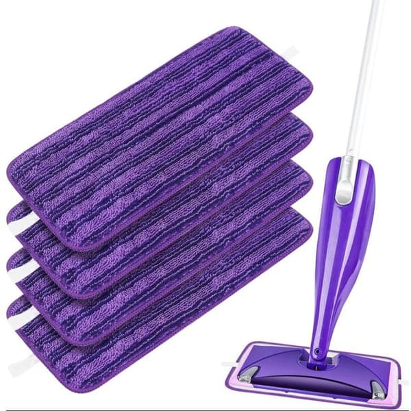 4 udskiftelige genanvendelige vaskbare mikrofiberklude til Swiffer WetJet Spraymopper
