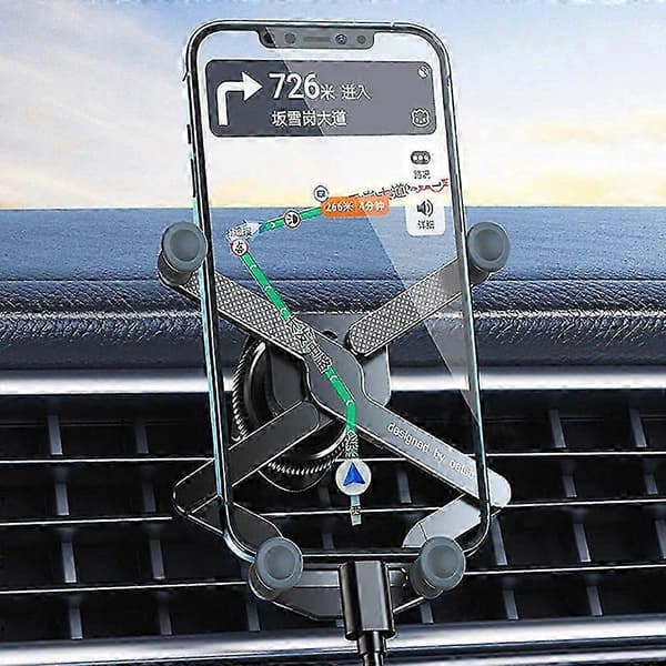 OATSBASF x03 Mini Foldable Car Phone Holder in Aluminum Alloy Automatic Locking Gravity Phone Mount