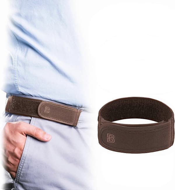 BeltBro Titan Elastisk Bælte Uden Spænde Til Mænd - Passer Til 1,5 Tommer Bæltestropper Komfort M