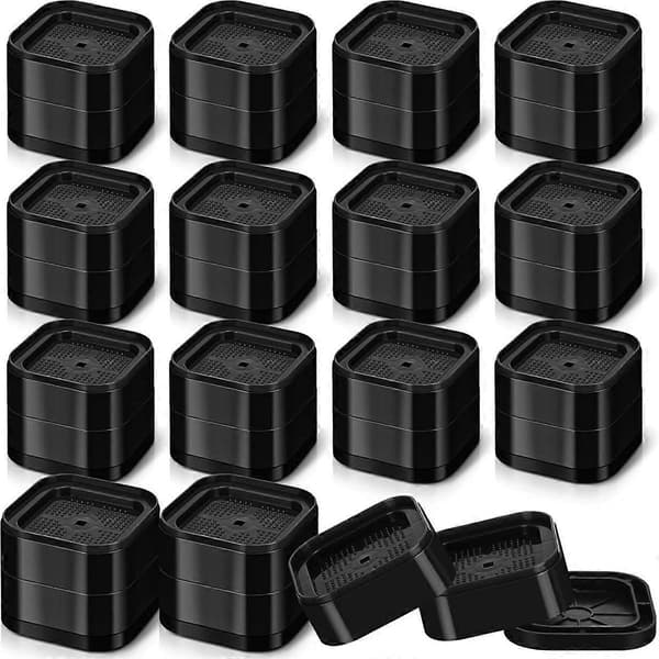 Furniture Risers Adjustable Bed Risers 5.6cm Stackable Heavy Duty Bed Lifts Risers Square Bed Ra