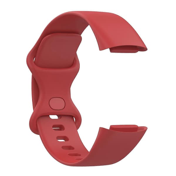 Til Fitbit Charge 6 / 5 xDfind Silikone Armbånd Officiel Rød