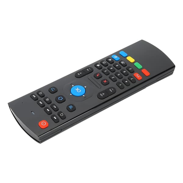 Double-sided Air Mouse Motion-Sensitive Remote Control 2.4G Wireless Keyboard for Computer Black