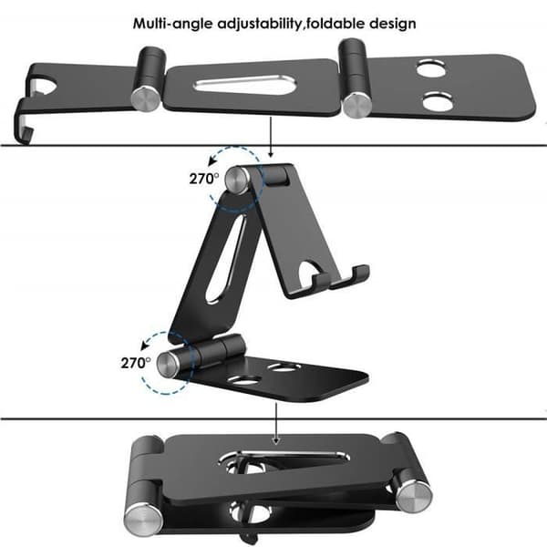 Mobiltelefonstativ, tabletstativ, mobiltelefonbasstativ, foldbart - 1 stk