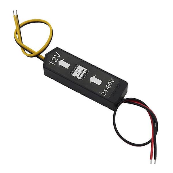 DC 12V 24V-80V Step Down Konverter, Sort Plast Spændingsregulator til Elektrisk Scooter Modificeret Tilbehør, Kompatibel med 12V-80V DC Systemer