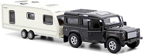 Legetøjs autocamper SUV Trailer Træk RV Autocamper Legetøj til Drenge Trykstøbt Lastbil Modelbil