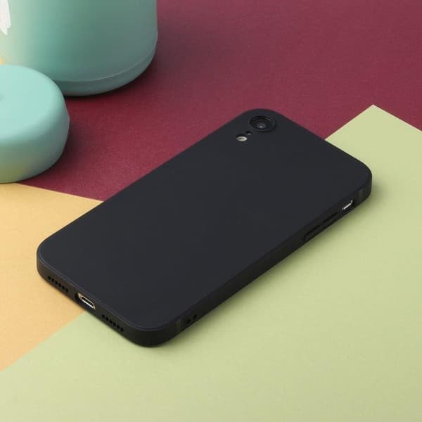 Stilrent mobildeksel til iPhone XR - Svart