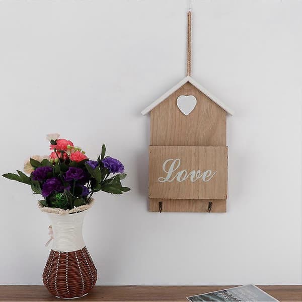 Letter Plug Hook and Simple Home Styling Craft Wall Decoration Mailbox (One Column)