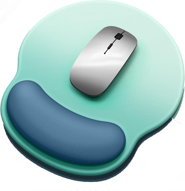 Mouse Pad, Mouse Pads with Wrist Rest, Non-Slip Rubber Base, Milk Silk Fabric with Comfortable, Ergonomic