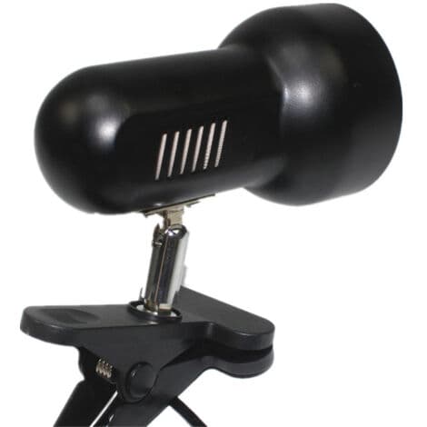 Flat Panel Lamp with 360° Rotating Stand and Clamp Mount — E27 Socket with Cord and Integrated Switch — For Turtles and Aquariums