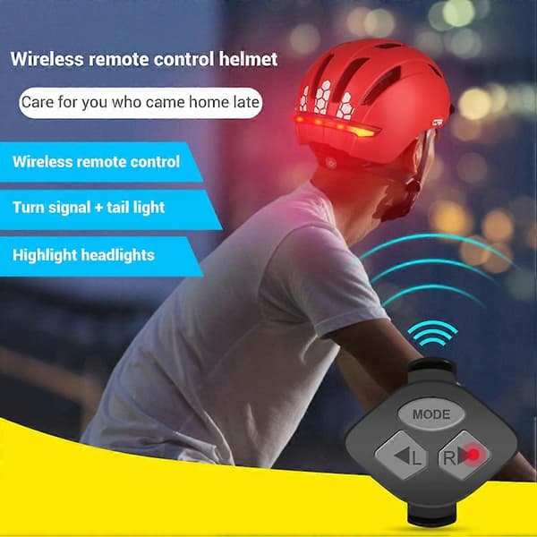 Cykelhjälm med Bluetooth Intercom, Integrerad Baklykta, CPSC Säkerhetsstandarder för Stadsupplevelser