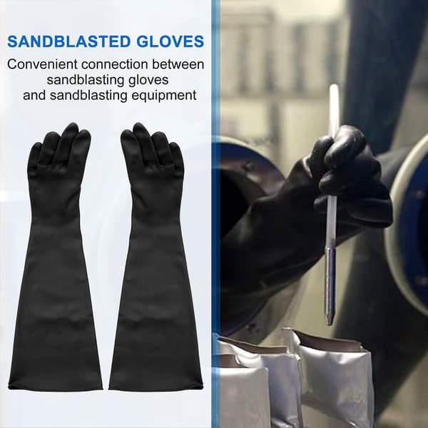 Sandblæsehandsker til sandblæsekabinet Handsker 60x15cm