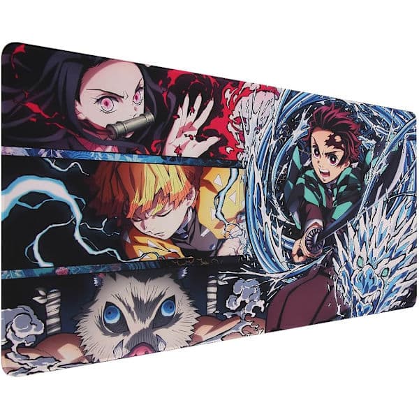 Anime Musematte, 900 x 400 mm Stor Gamingmusematte, Spillbordmatte, Forlenget Musematte, Personlig Design (UK03 Cut)
