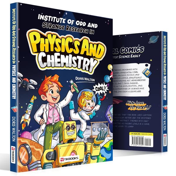 Comic Book Format for Teaching Math, Physics, and Chemistry, Designed to Stimulate Children's Interest in Learning