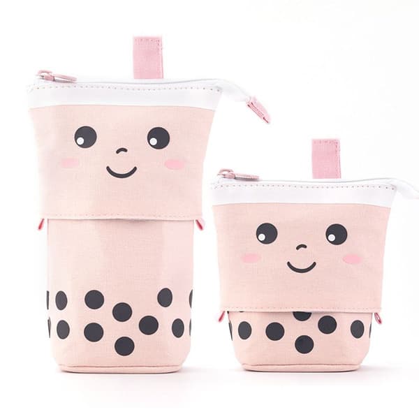 Cute Pencil Case Standing Pen Holder Telescopic Makeup Style 3 KLB