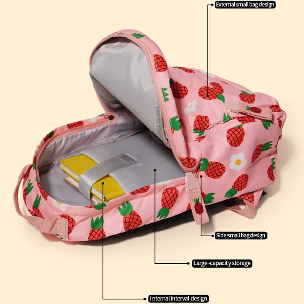 Avocado Pattern Backpack, Large Casual Backpack and Three-Piece Lunch Bag, Laptop Backpack, Unisex Waterproof Backpack.
