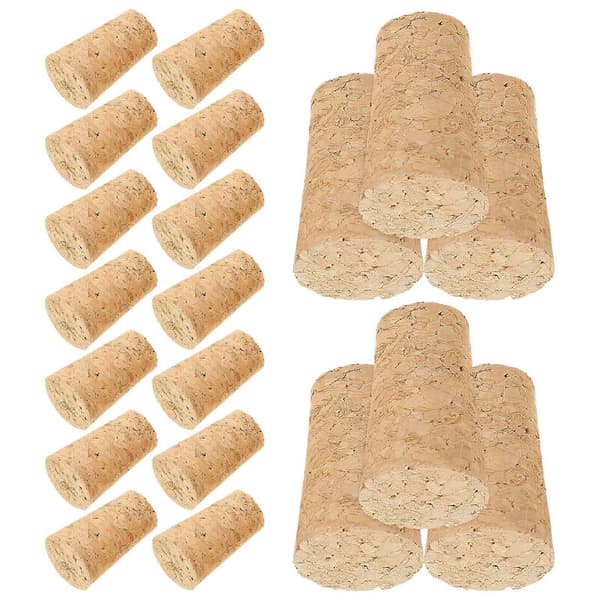 20 stk. trækorkpropper til flasker, koniske lækagesikre vinflaskepropper, beige, 3,5x2 cm
