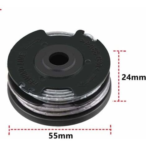 Bosch F016800351 Påfyll og integrert trådspole, 6 m lang, Ø 1,65 mm trådtykkelse for gresstrimmere