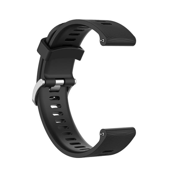 Urrem til Garmin Forerunner 245 Silikone Sort 20 mm Sort
