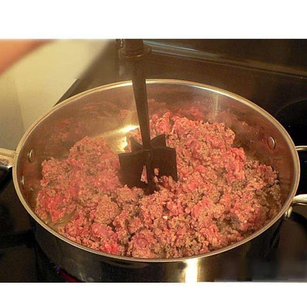 Effektiv kødhakker og non-stick kødpresse til hakket kød Sort