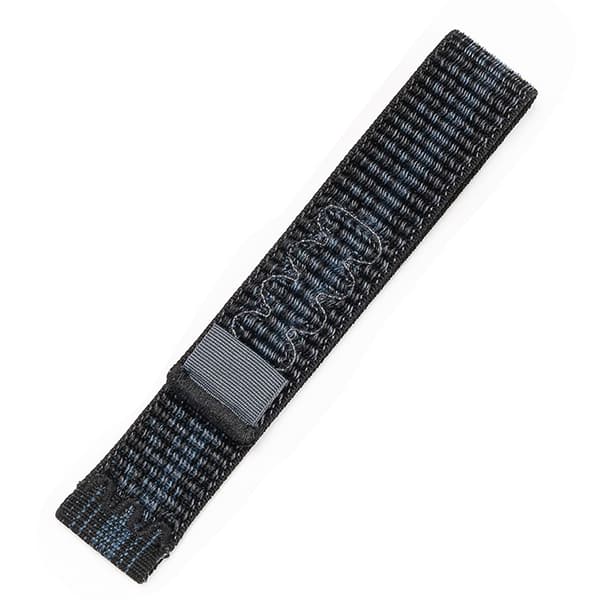 Garmin-kompatibelt nylonarmbånd 22mm - Forerunner 245/255/265M Sort+Blå