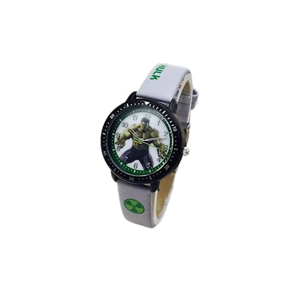 Barnklocka grå hulk analog handledsklocka plastband klocka hulken