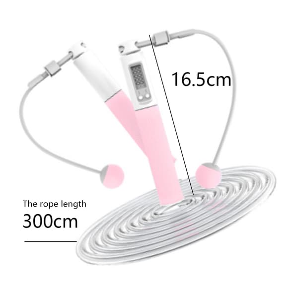 Smart hopprep med räknare - Rosa (dubbel användning)