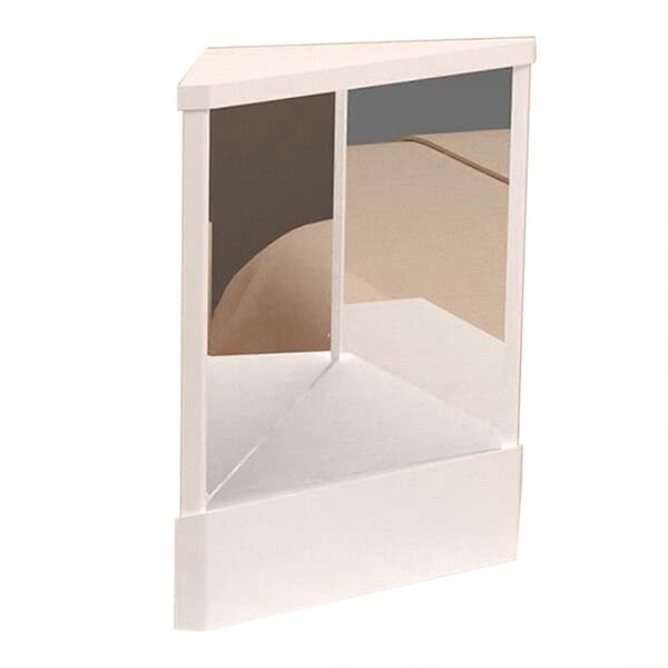 Non-reversing mirror True image reflection Stable base Mirror gift Compatible with women Whit White Small size