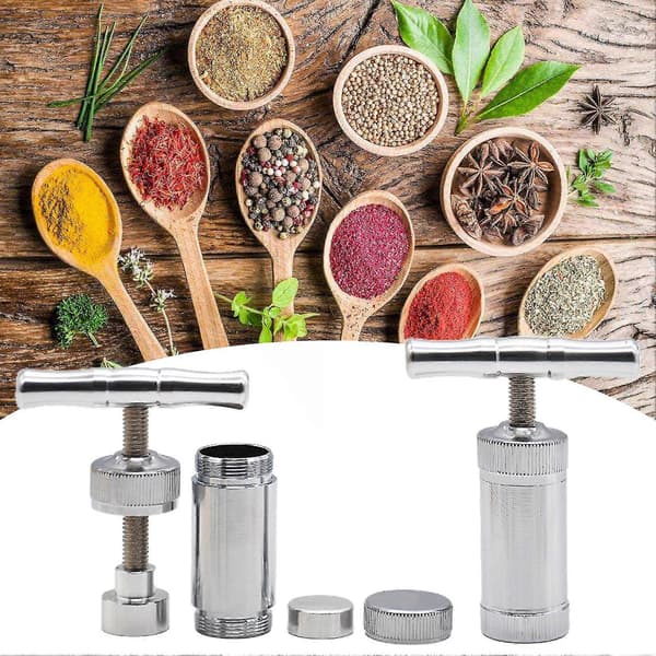 Ginger Press Ergonomic Handle Detachable High Strength Leak-proof Easy to Squeeze Versatile Zinc Alloy T-Shaped Garlic Press Tool Silver