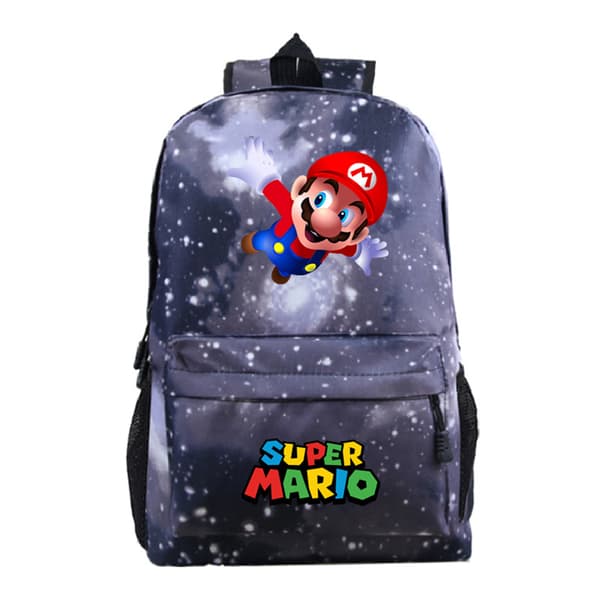 Super Mario Backpack Multi Character Video Game School Bag Travel -1