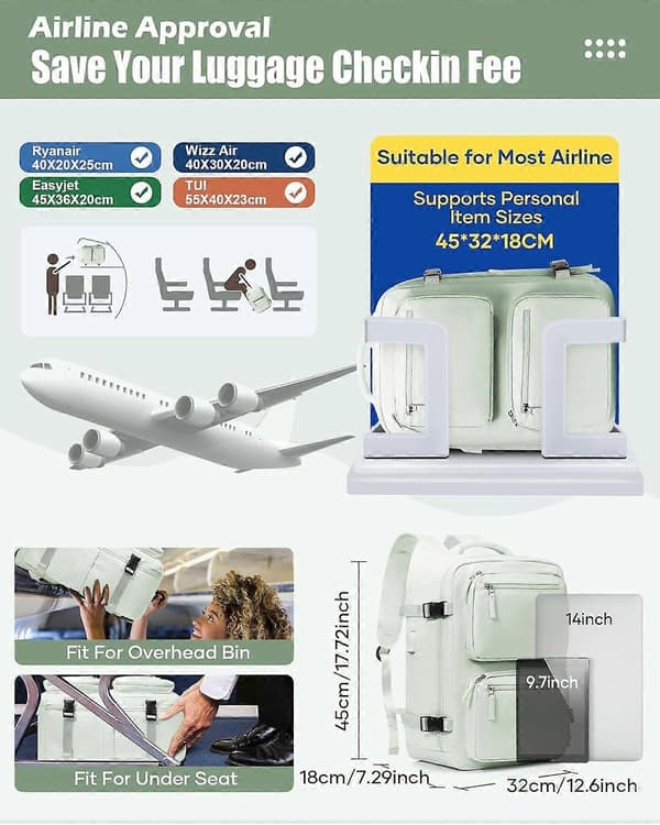 Vacuum Sealed Travel Backpack Air Vacpack Air Compression System Storage Vacuum