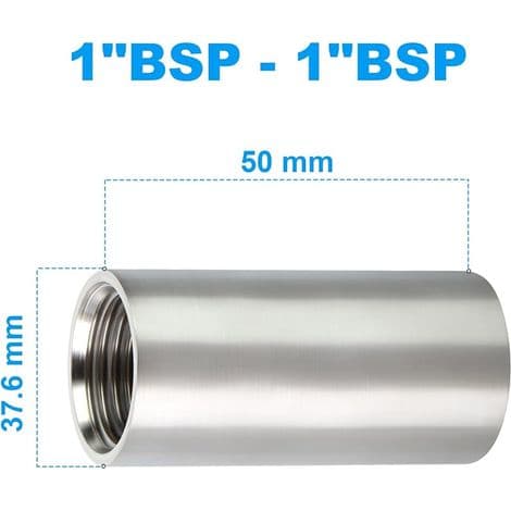 50 mm 1\" innvendig x BSP-nippel støpt rør 304 rørfittings i rustfritt stål