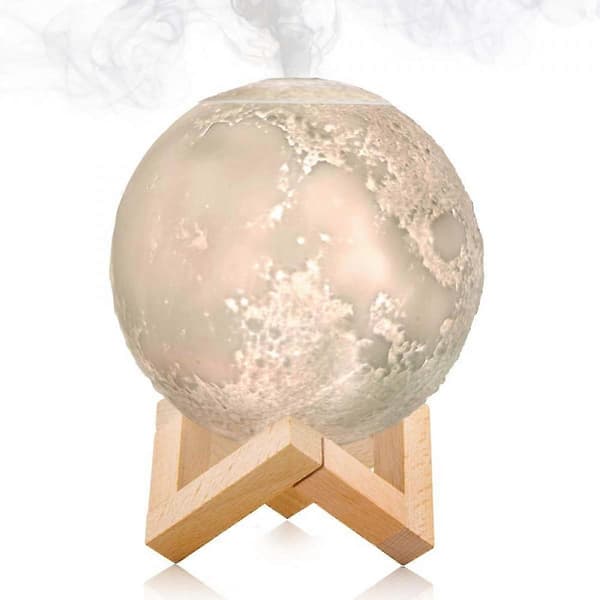 Bedroom Sleep Atmosphere Light, Bedside Lamp Glass Small Night Light, Star Light Moon Light Planet Light Gift - Warm Light