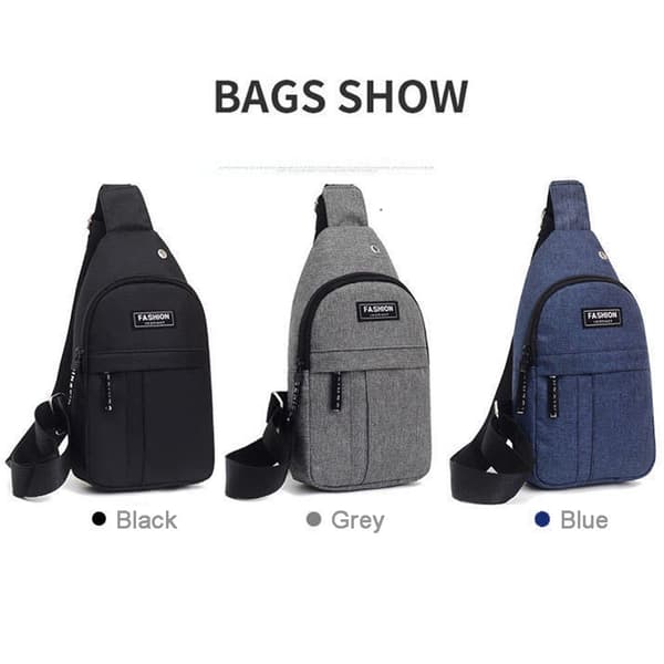 Brysttasker Skuldertaske Rejse Bære Rygsæk blå