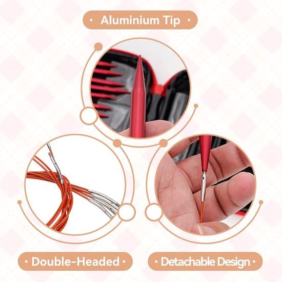 Knitting Set Handmade DIY Knitting Detachable Interchangeable Circular Knitting Needles Sweater Needles DIY Knitting Tools