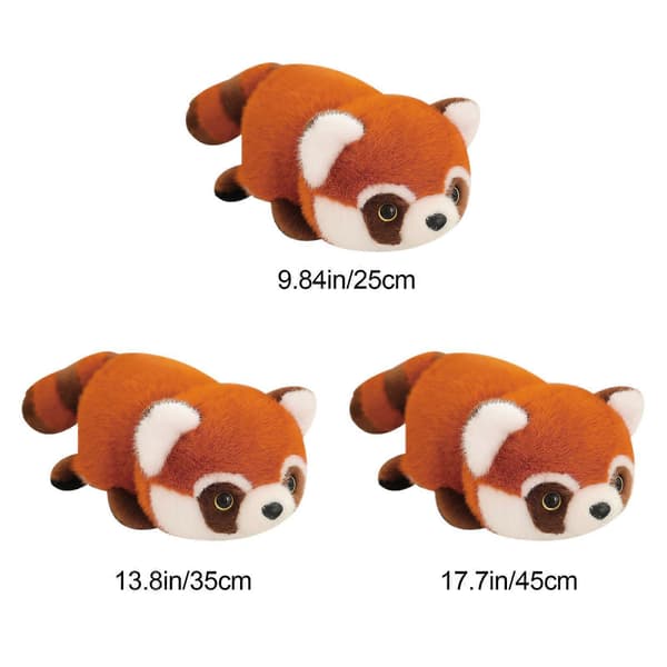 Giant Panda and Transforms into a Brown Red Panda. Red Panda Doll Plush Toy Transforms into a Giant Fox Doll, 100% New