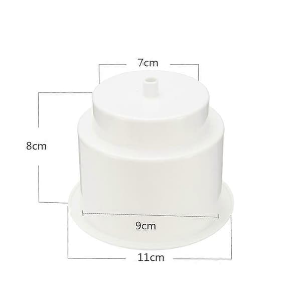 3 Pcs Recessed Folding Plastic Cup Holders with Drain for Boat Car Marine RV (White) white