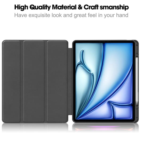 Til iPad Air 13 (2024) Slim fit tri-fold deksel Pennelomme - Graffiti