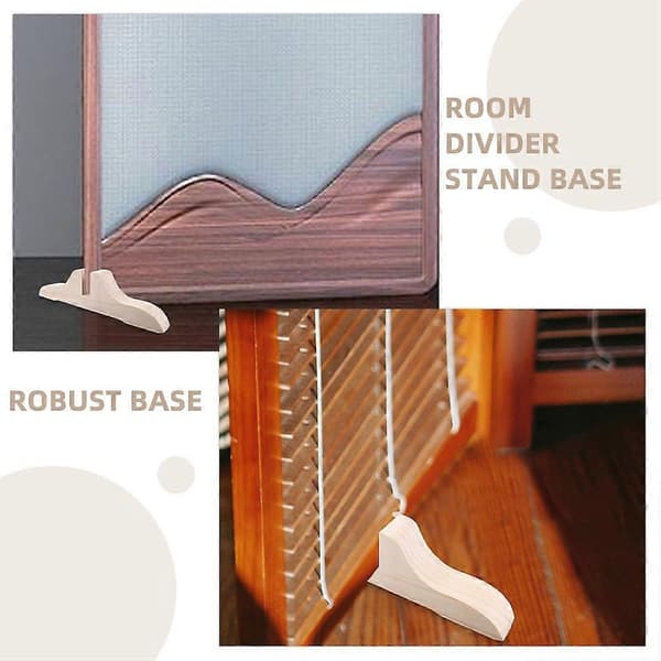 4 pcs Screen Support Room Divider Stand Foot Screen Foot Room Divider Holder