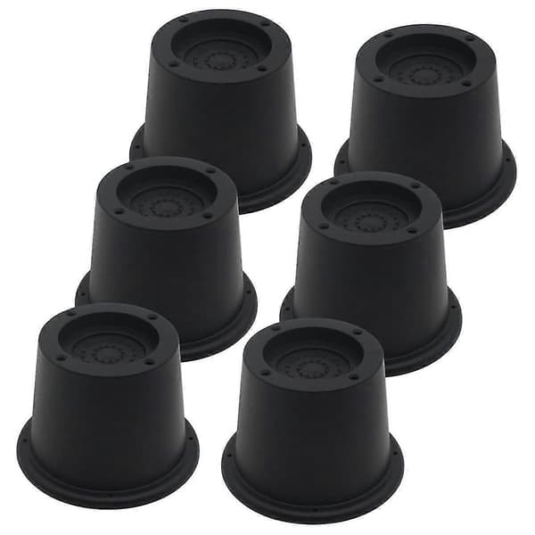 6-pack Furniture Risers Black Bed Risers 5.8 cm Bed Lifts Risers for Sofa Desk Extender Sup